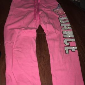 Justice pink sweats